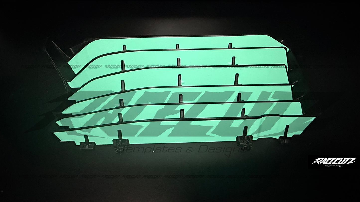 ZXMOTO MX 250 & 450 2027 - RADIATOR GUARDS TEMPLATE