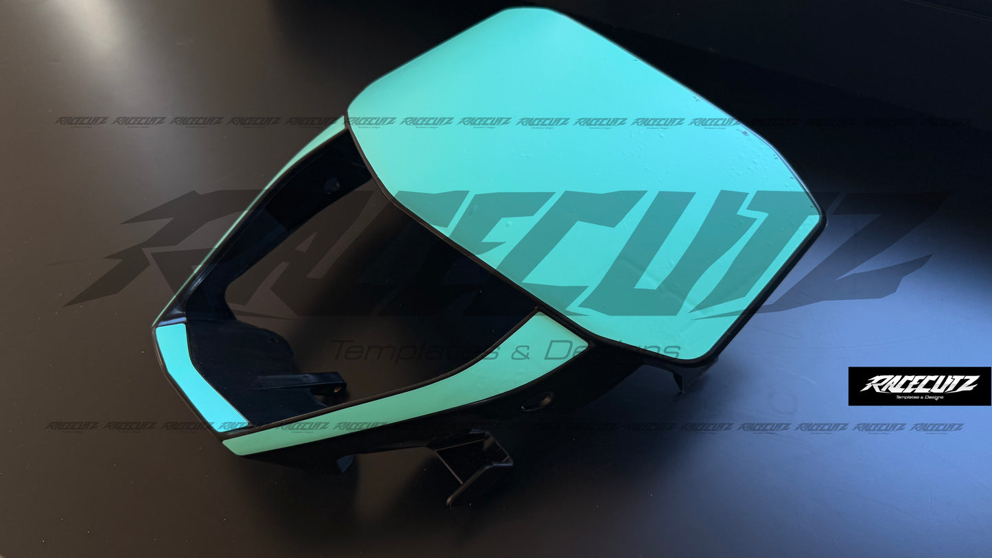 FANTIC XE & XEF 2026 - HEADLIGHT MASK TEMPLATE