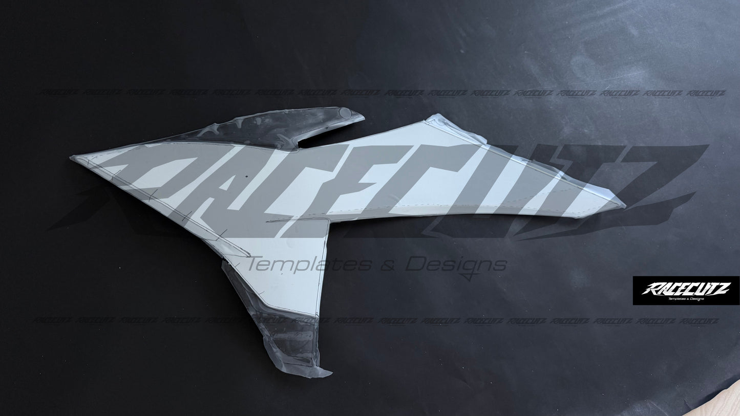 UFO PLASTICS - KTM SX-SXF 2025-2026 (2024 FACTORY EDITION) & EXC & XC-W & XCF-W 2026 SHROUD TEMPLATE