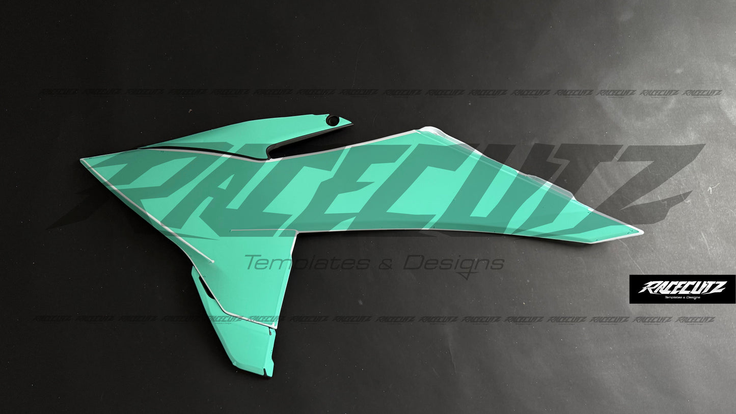 UFO PLASTICS - KTM SX-SXF 2025-2026 (2024 FACTORY EDITION) & EXC & XC-W & XCF-W 2026 SHROUD TEMPLATE