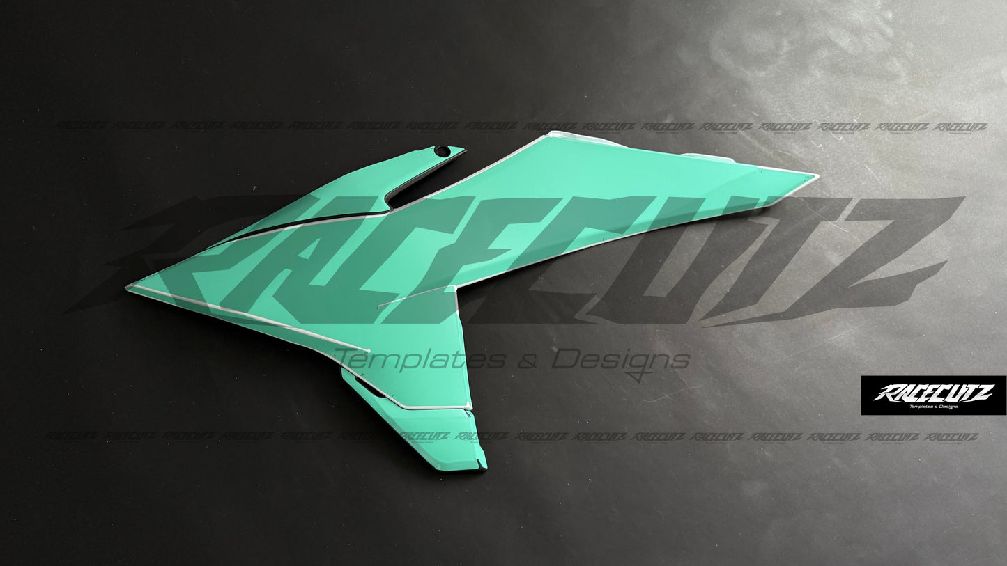UFO PLASTICS - KTM SX-SXF 2025-2026 (2024 FACTORY EDITION) & EXC & XC-W & XCF-W 2026 SHROUD TEMPLATE