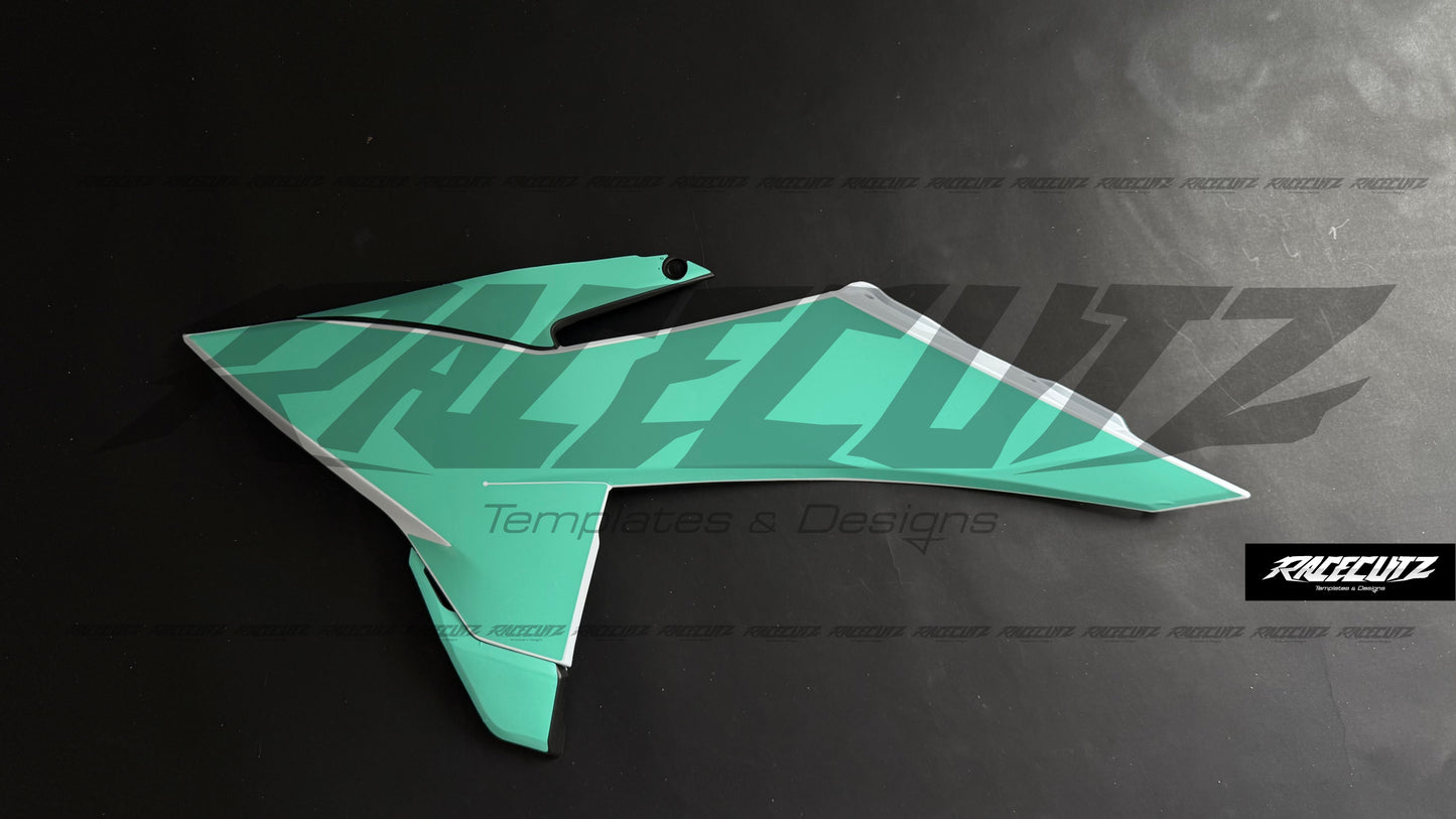 UFO PLASTICS - KTM SX-SXF 2025-2026 (2024 FACTORY EDITION) & EXC & XC-W & XCF-W 2026 SHROUD TEMPLATE