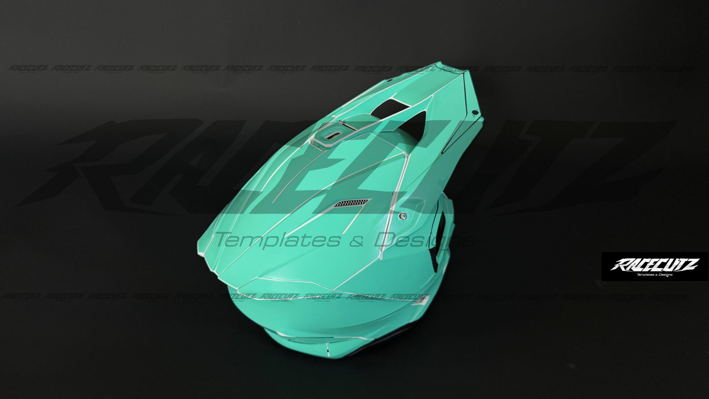 AIROH TWIST 3 - SIZE XSMALL & SMALL & MEDIUM TEMPLATE