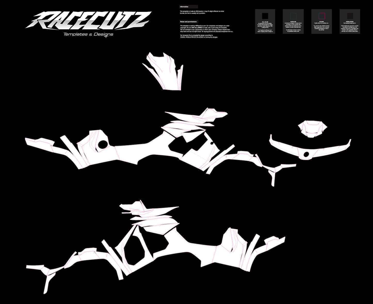 CFMOTO CFORCE 850 & 1000 TOURING/PREMIUM 2024-2026 TEMPLATE