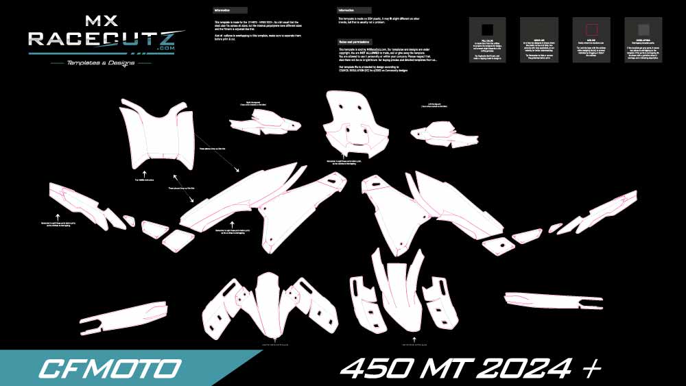CFMOTO - 450 MT 2024-2026 TEMPLATE