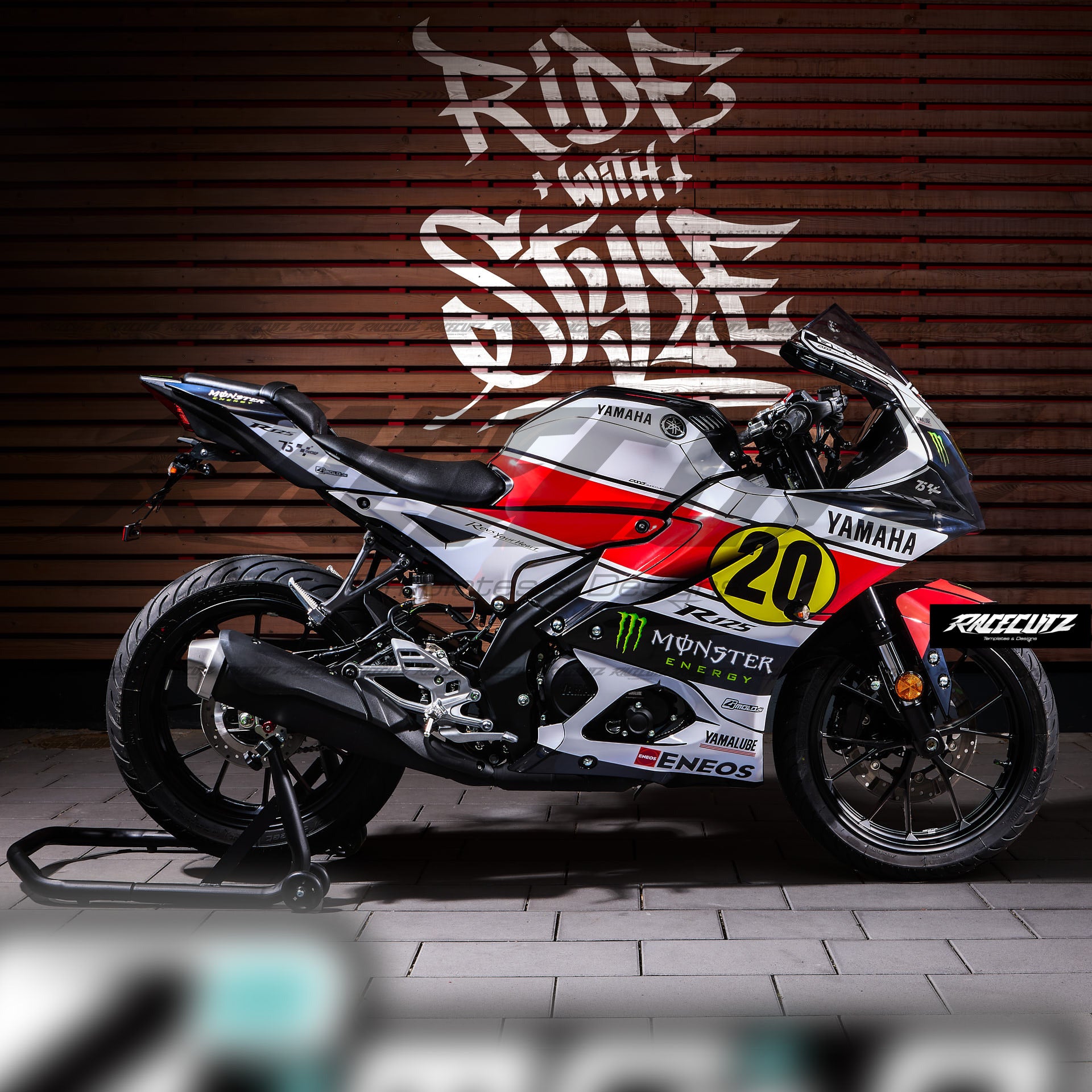 YAMAHA YZF R125 2023-2025 TEMPLATE – RaceCutz
