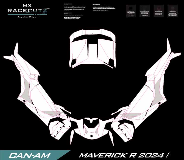 CAN-AM MAVERICK R 2024-2026 - 2 SEATER TEMPLATE