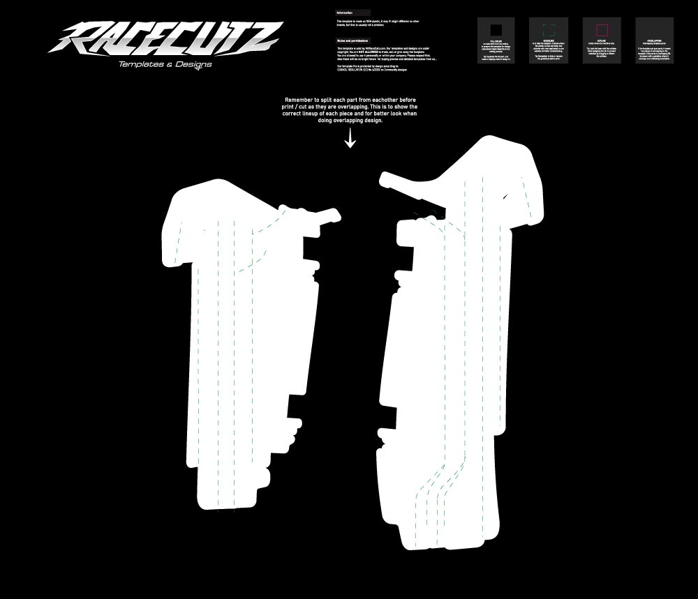 SUZUKI RM-Z 250 2019-2026 & 450 2018-2026 TEMPLATE