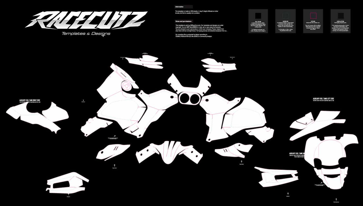 DUCATI DESERTX 2022-2025 TEMPLATE