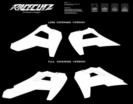 HUSQVARNA FC+TC 2025-2026 (2024 FACTORY EDITION) & FE+TE 2026 - SHROUDS TEMPLATE