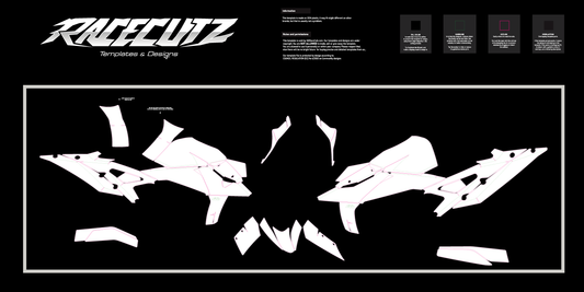 KTM 990 DUKE R 2024-2026 TEMPLATE
