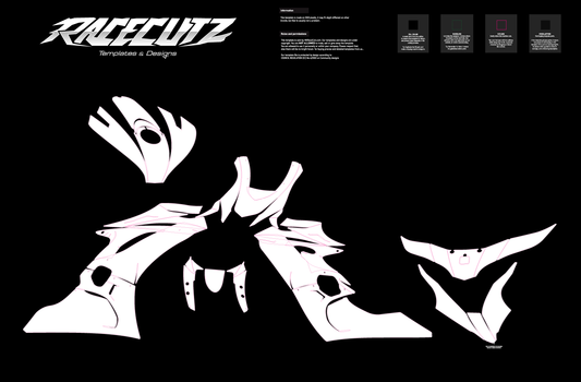 YAMAHA R6 2017-2026 MAC RACING FAIRINGS TEMPLATE