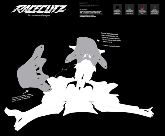 ARAI MX-V - SIZE XLARGE & XXLARGE TEMPLATE