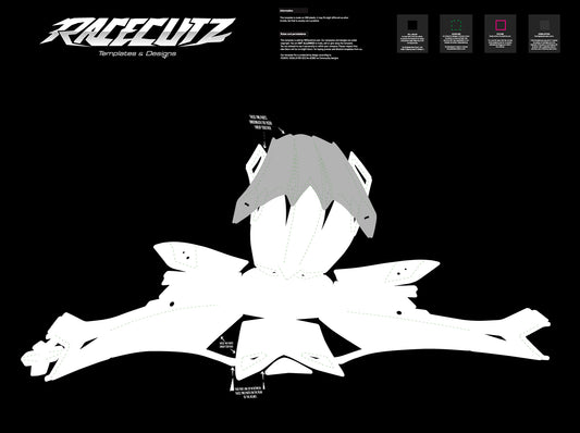 BELL MX-10 MIPS - SIZE LARGE TEMPLATE