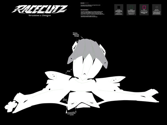 BELL MX-10 MIPS - SIZE SMALL & MEDIUM TEMPLATE