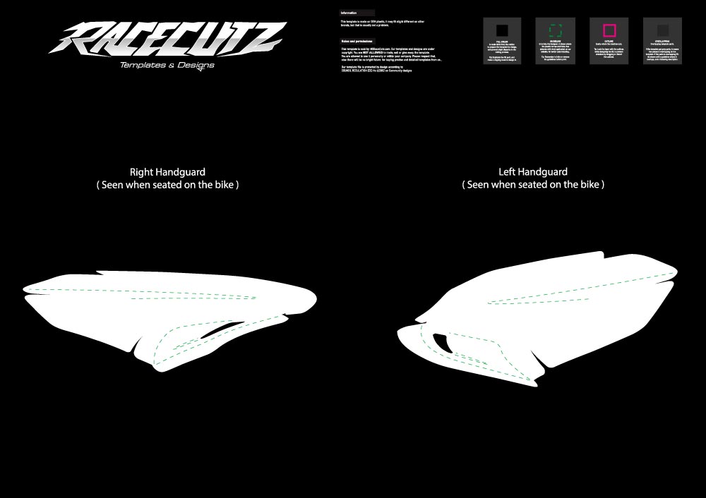 DUCATI DESMO EDS 2026 - HANDGUARDS TEMPLATE