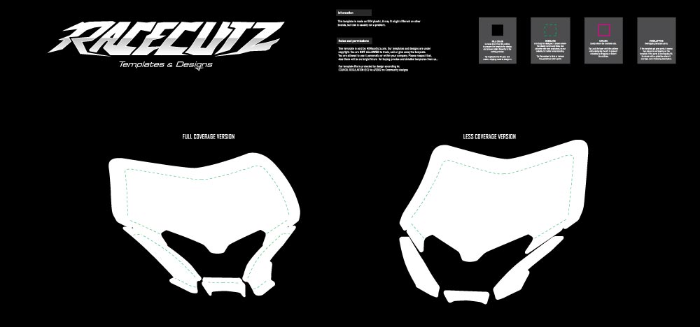 DUCATI DESMO EDS 2026 - HEADLIGHT MASK TEMPLATE