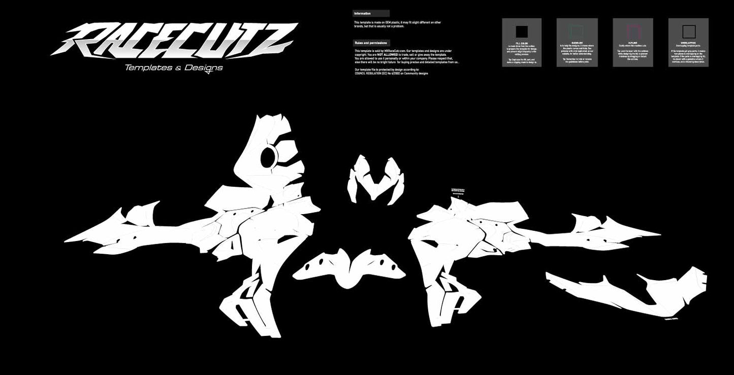 DUCATI STREETFIGHTER 890 V2 & V2S 2025-2026 TEMPLATE