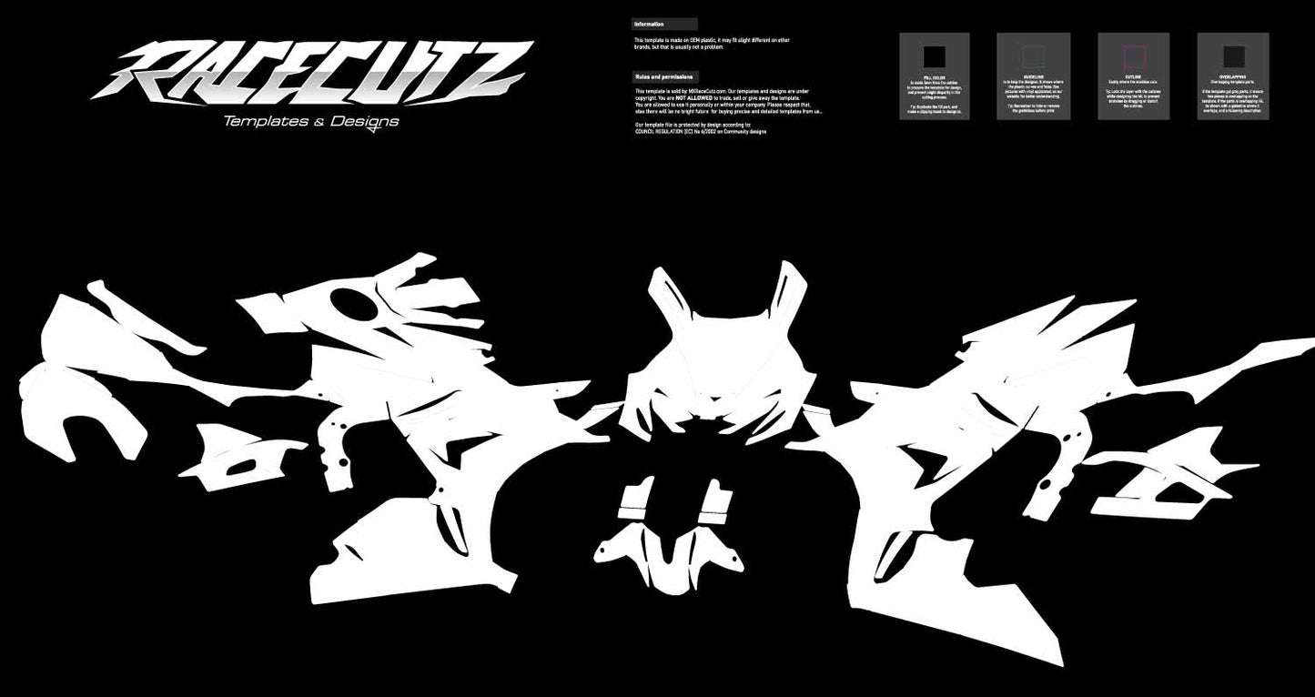 HONDA CBR 1000 RR R 2024-2026 - BLINDER RACING FAIRINGS TEMPLATE