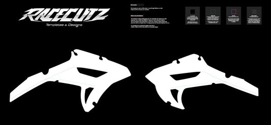 HONDA CRF 250 RX 2022-2024 & CRF 450 RX 2021-2024 - SHROUDS TEMPLATE
