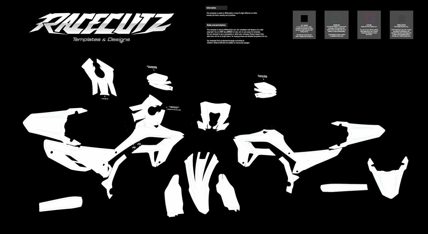 HONDA CRF 250L & 300L 2025-2026 TEMPLATE