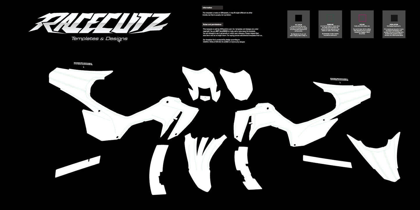 HONDA CRF 300F 2025-2026 TEMPLATE