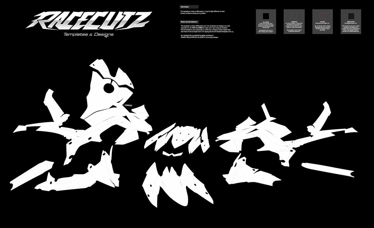 KAWASAKI Z1000 2010-2013 TEMPLATE