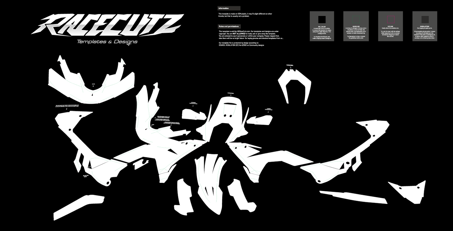 KTM 390 ADVENTURE R 2025-2026 TEMPLATE