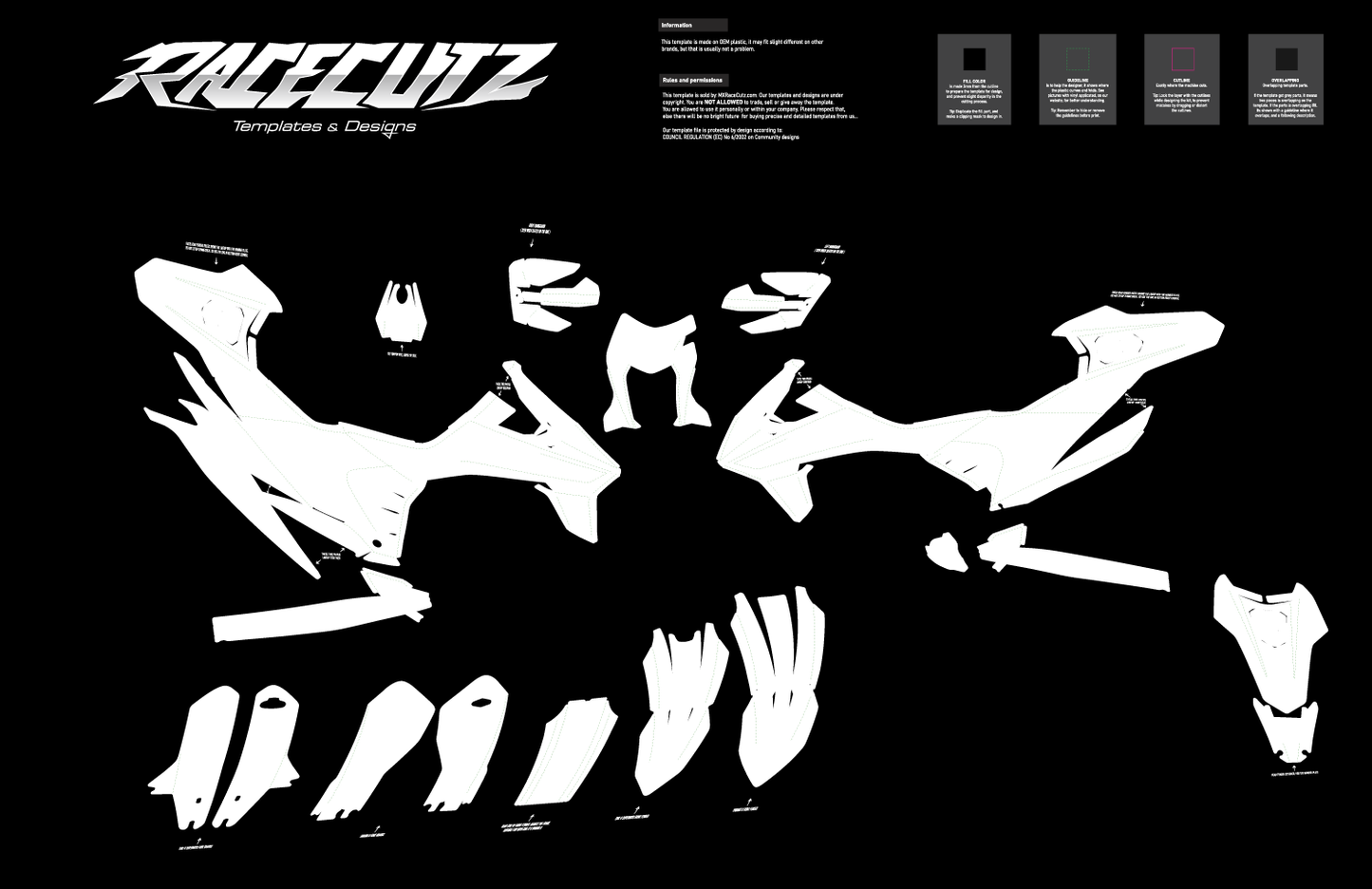 KTM 690 SMC-R & ENDURO R 2020-2025 TEMPLATE