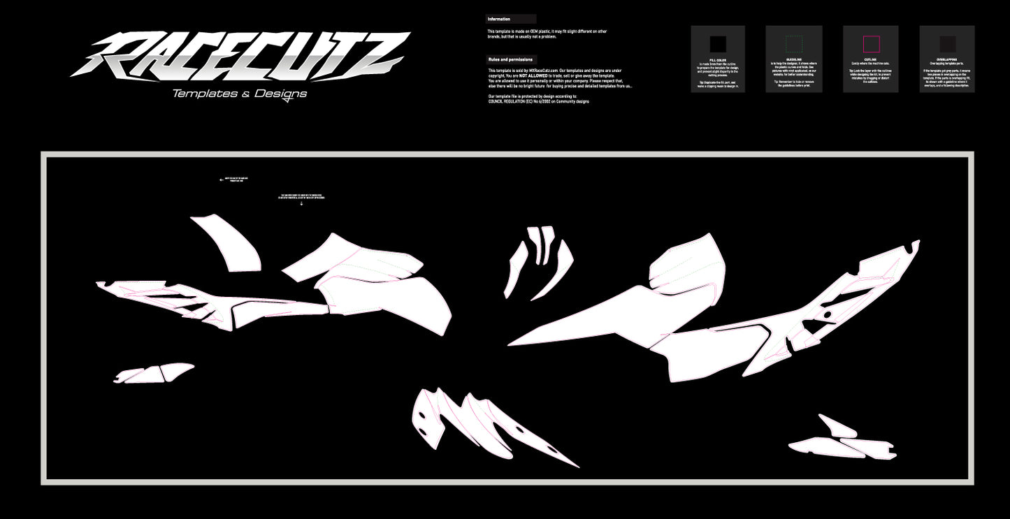 KTM 125 DUKE 2024-2026 TEMPLATE