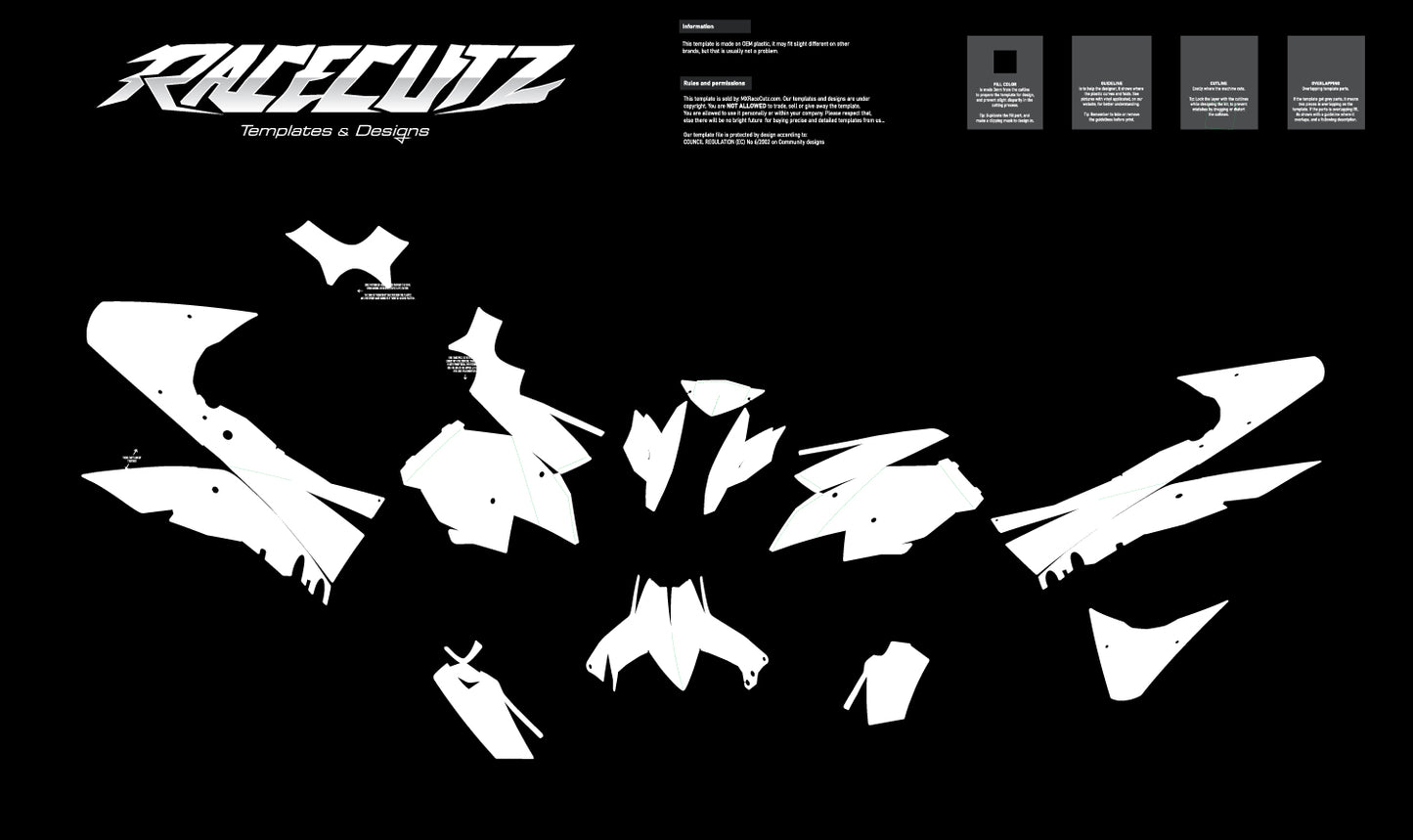 KTM 690 DUKE 2008-2011 TEMPLATE
