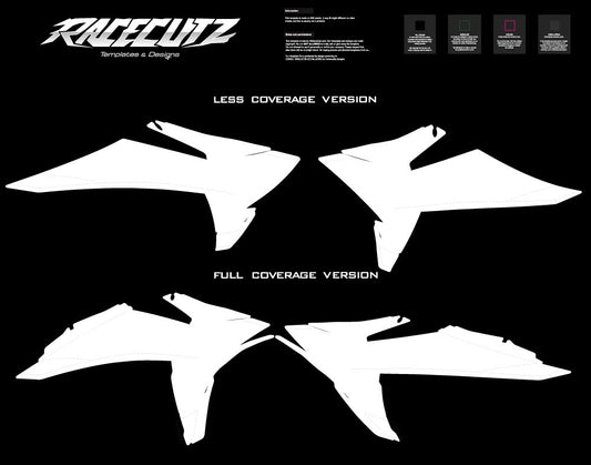 UFO PLASTICS - KTM SX-SXF 2025-2026 (2024 FACTORY EDITION) & EXC & XC-W & XCF-W 2026 SHROUD TEMPLATE