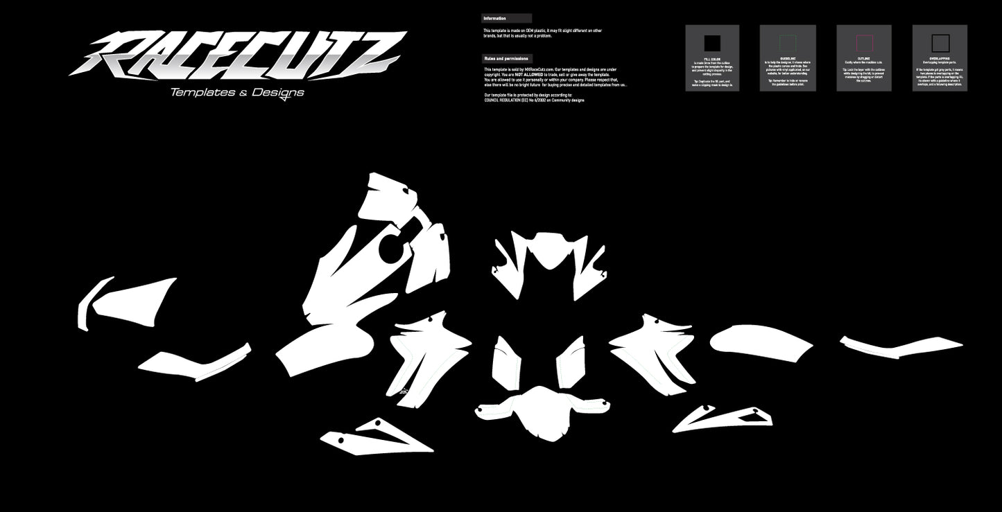 KAWASAKI ER-6N 2012-2017 TEMPLATE