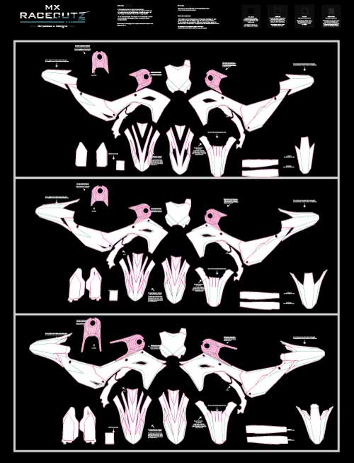 KAWASAKI KX 250 2025-2026 & 450 2024-2026 TEMPLATE
