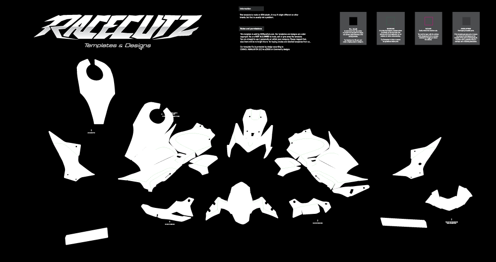 KAWASAKI Z900 2025-2026 TEMPLATE