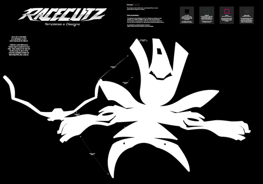 SCORPION EXO TECH EVO - SIZE XSMALL & SMALL & MEDIUM & LARGE TEMPLATE