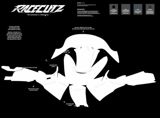 SHOEI NEOTEC 3 - SIZE XLARGE & XXLARGE TEMPLATE