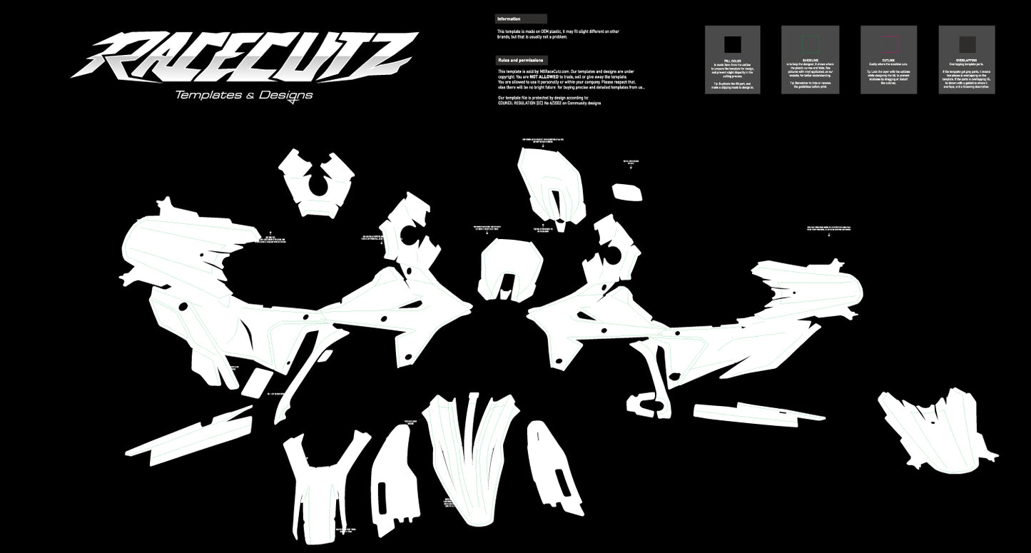 SUZUKI DR-Z4S & SM 2025-2026 TEMPLATE