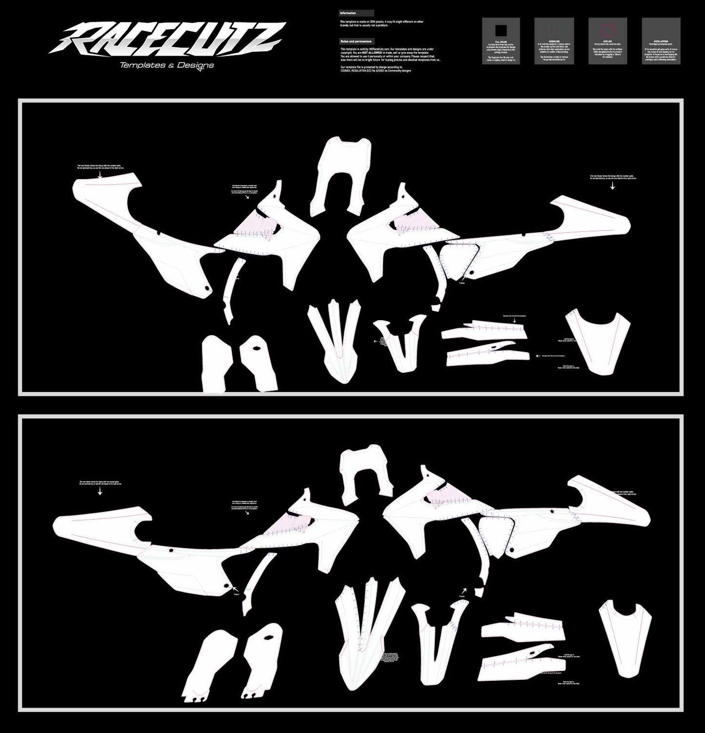TRIUMPH TF 250-E & TF 450-E 2025-2026 TEMPLATE