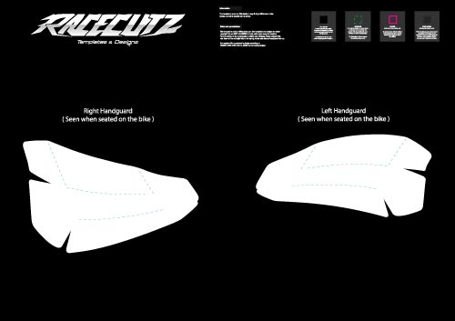 TRIUMPH TF 250 & 450 E+X+C 2024-2026 HANDGUARDS TEMPLATE