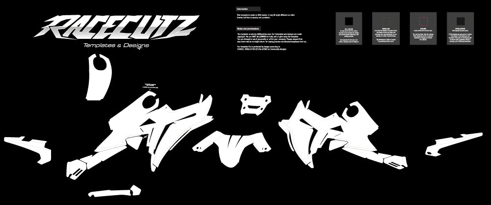 HONDA NX 500 2024-2026 TEMPLATE