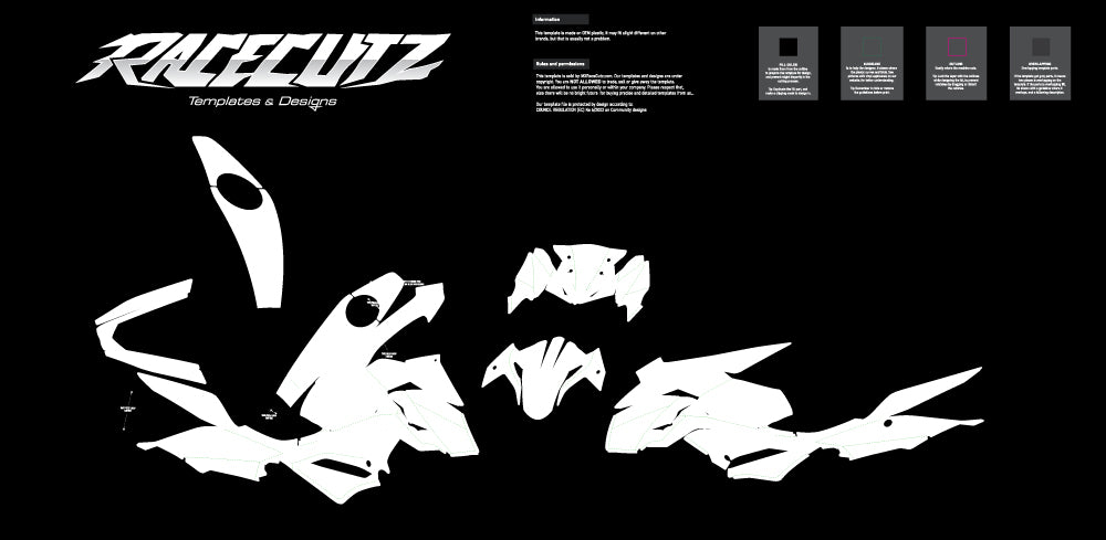 KAWASAKI Z400 2017-2024 TEMPLATE – RaceCutz
