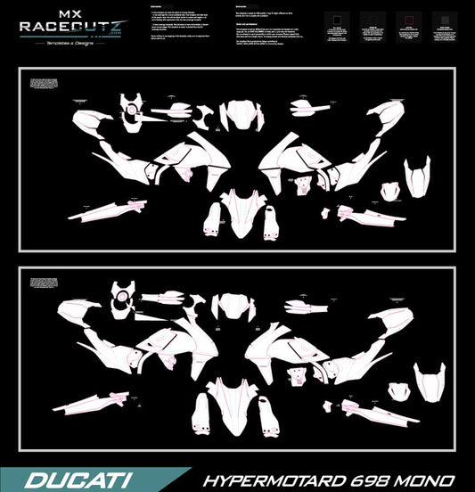DUCATI HYPERMOTARD 698 MONO + RVE 2024-2026 TEMPLATE