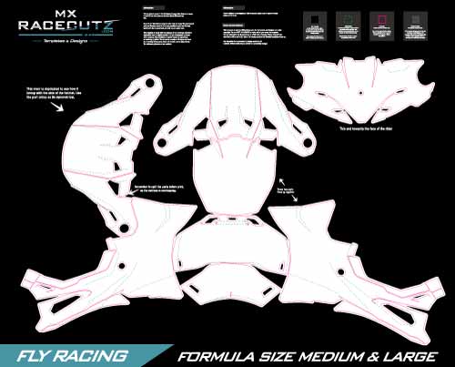 FLY RACING FORMULA - SIZE MEDIUM & LARGE TEMPLATE