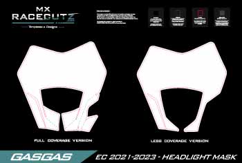 GASGAS EC 2021-2023 - HEADLIGHT MASK TEMPLATE