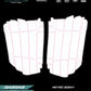 GASGAS MC+EC 2024-2026 & KTM SX-SXF 2023-2026 & EXC 2024-2026 & HUSQVARNA TC-FC 2023+ & TE+FE 2024-2026 - RADIATOR GUARDS TEMPLATE