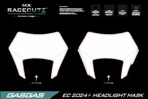 GASGAS EC 2024-2026 HEADLIGHT MASK TEMPLATE