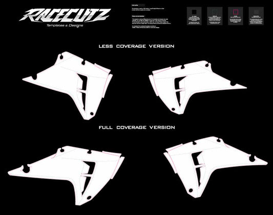 HONDA CRF 250 RX 2025-2026 & CRF 450 2025-2026 RX - SHROUDS TEMPLATE