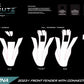 HUSQVARNA 2023-2026 FRONT FENDER WITH CONNECTIVITY UNIT GPS TEMPLATE