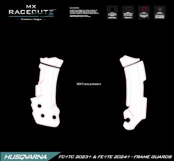 HUSQVARNA FC+TC 2023-2026 & FE+TE 2024-2026 - FRAME GUARDS TEMPLATE